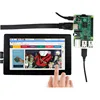 WaveShare Raspberry Pi 1024*600 7inch HDMI LCD H with Case Monitor Capacitive Touch Screen Supports Multi Mini PC Raspberry Pi