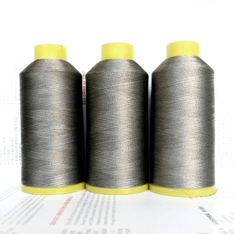 260D Silver Fiber Conductive Yarn Sewing Thread Conductive Thread with Pure Silver Coating