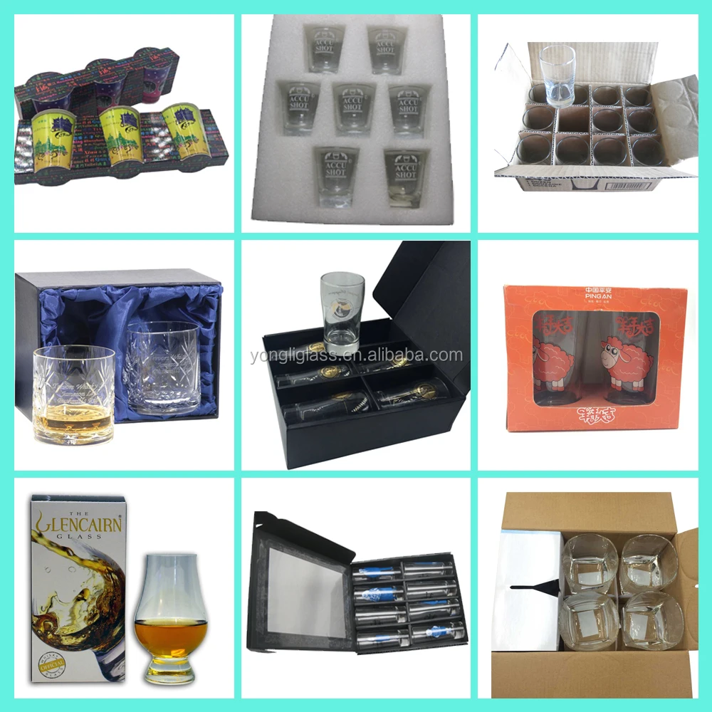 Guangzhou 160ml square whisky glasses/ tequila whisky glasses/ mini wine glass whisky glasses with logo on glass