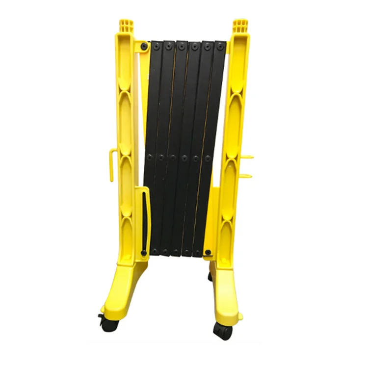 Interconnected Safety Retractable Fence With Wheels Plastic Expandable ...