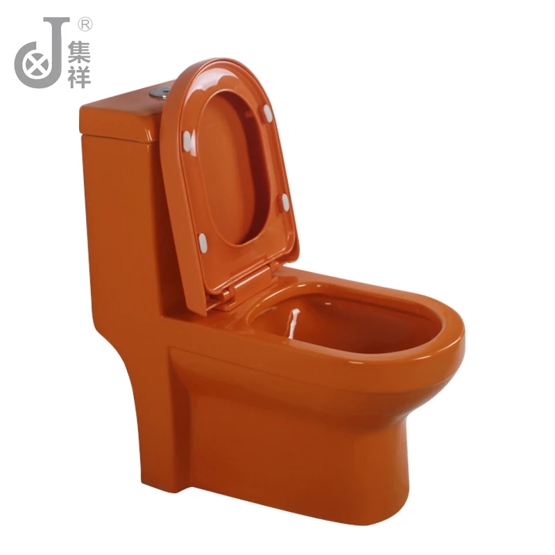 Orange Color Ceramic Sanitary Ware One Piece Wc Toilet Seat Buy Ceramic Squat Toilet,Printed