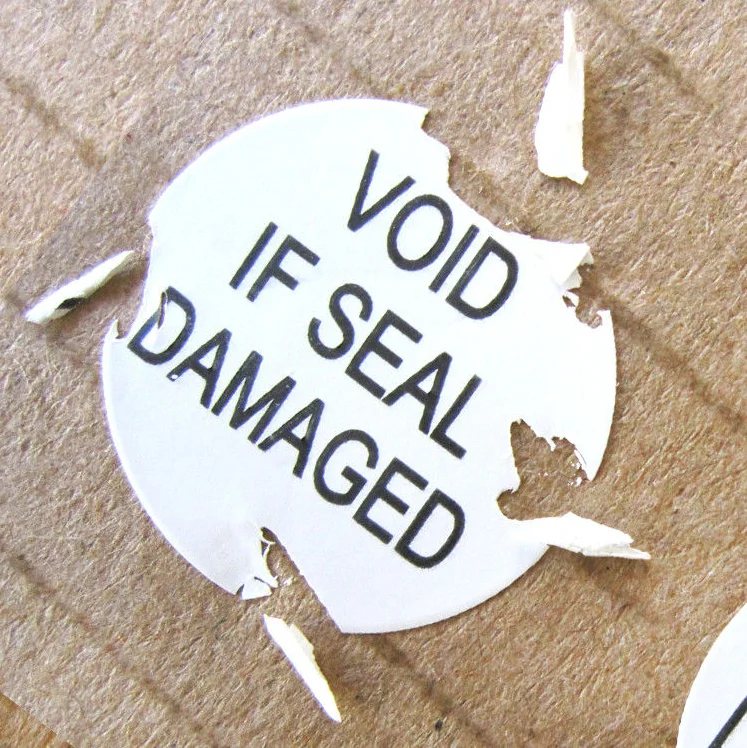 Rightint Security Eggshell Label Egg Shell Custom Blank Anticounterfeit