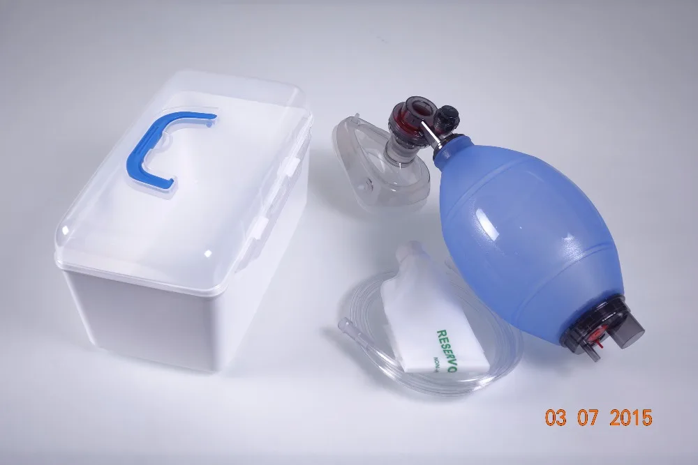 
Ambulance 100% medical grade silicone manual resuscitator 
