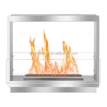 Recessed Ventless Ethanol Double Sided Electric Fireplace Buy