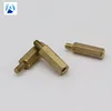 High Precision Computer Female Male Connectors Brass hexagon bolt and nut studs