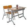 Matel Wood Double Student Study Table Modern Middle Ergonomic Adjustable School And Chair Executive Reading Desk