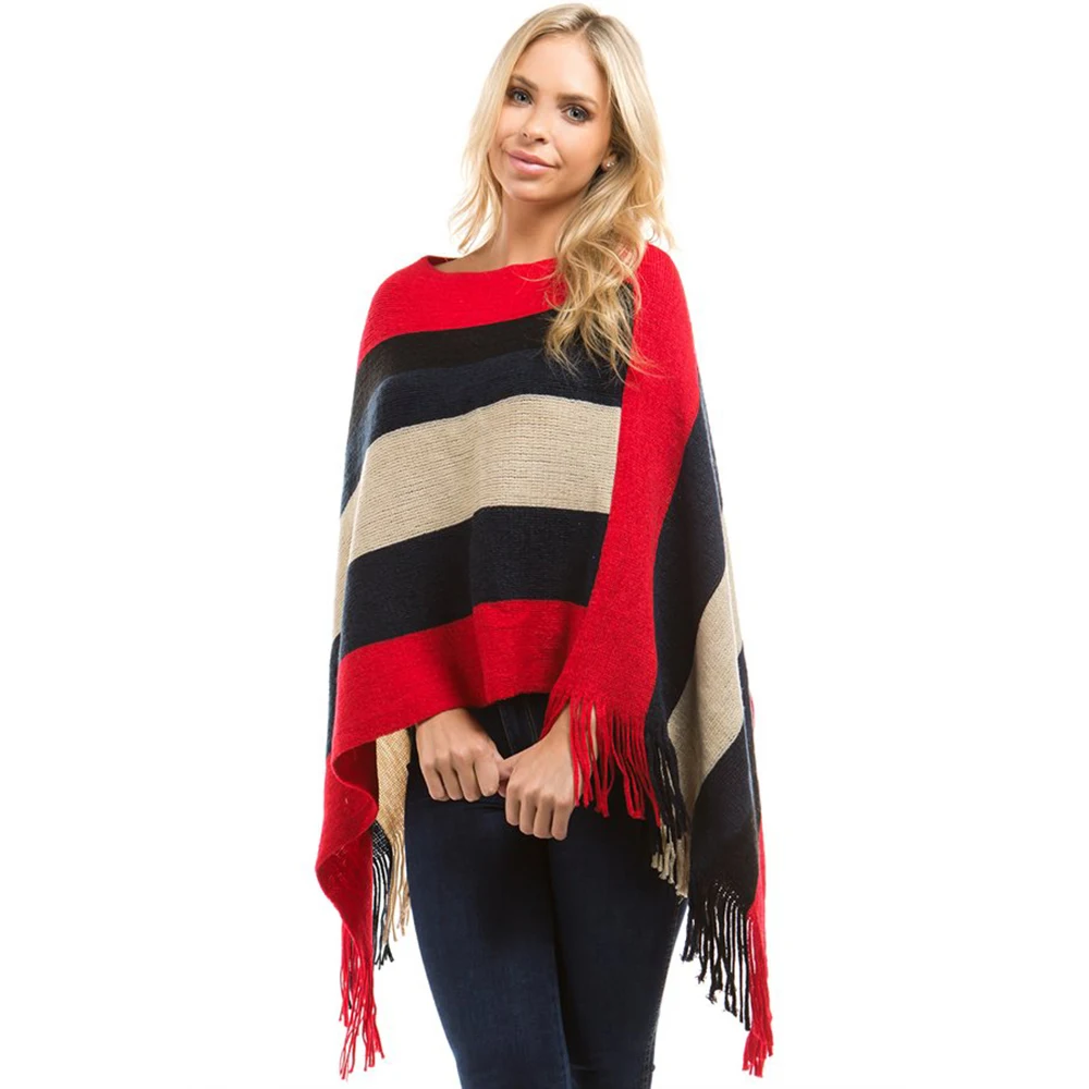 Hot Latest Tassel Sleeve Pullover Poncho Hooded Turkish Sweater Designs ...