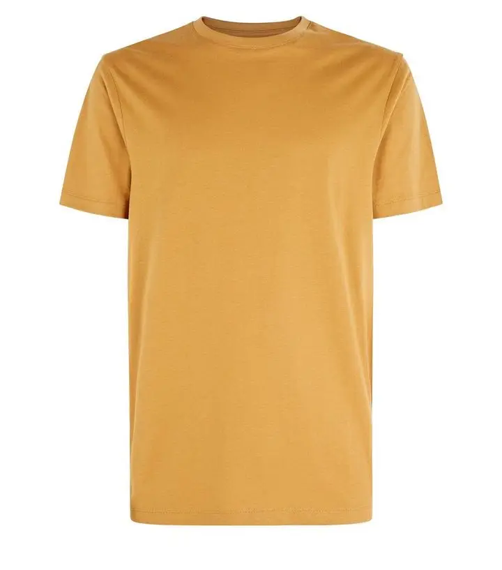 Oem Top Quality Mens Mustard Crew Neck 7oz Blank T-shirt - Buy 7oz ...
