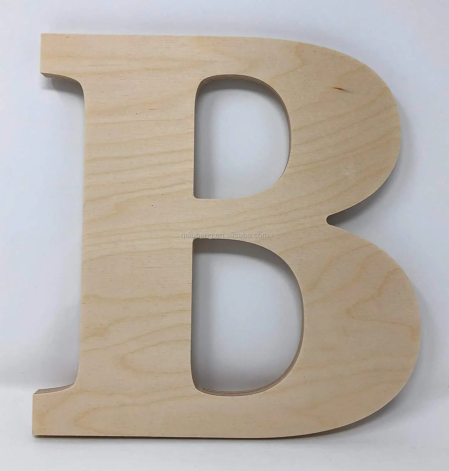 10" Wooden E Unfinished Wooden Letters Paint Ready Wall Decor News