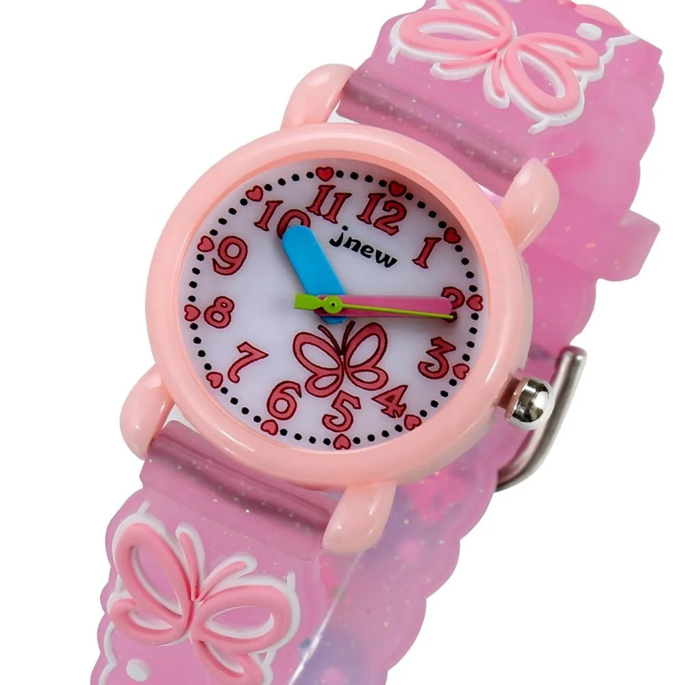 

3ATM Waterproof 3D Cartoon Butterfly Pattern Digital Kids Watch Child