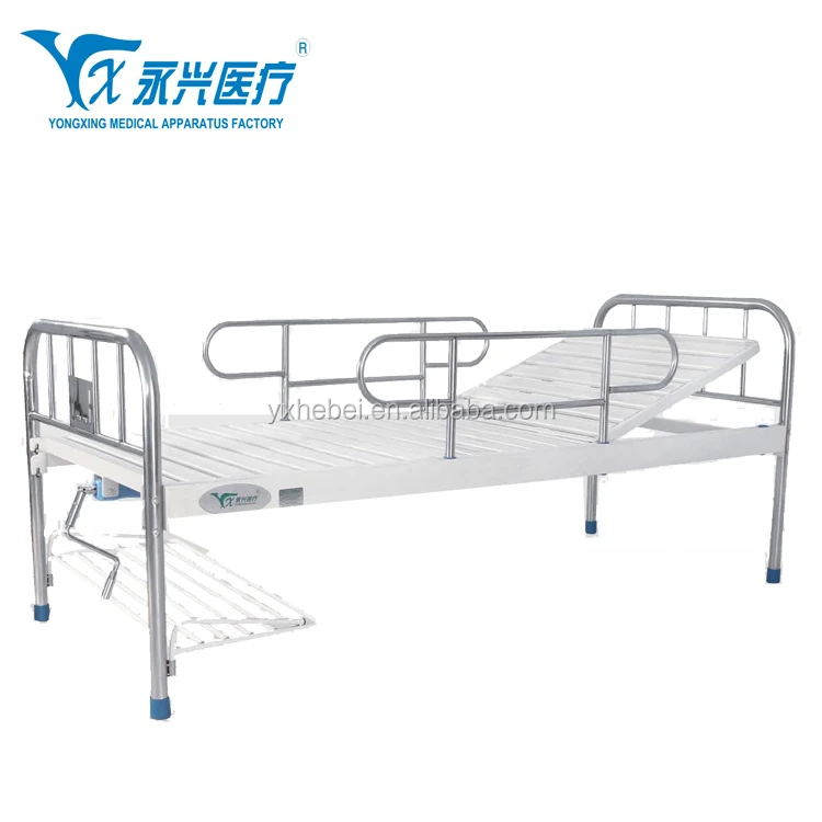 
A16 Powder Coating Hospital Furniture Two Function Manual bed 