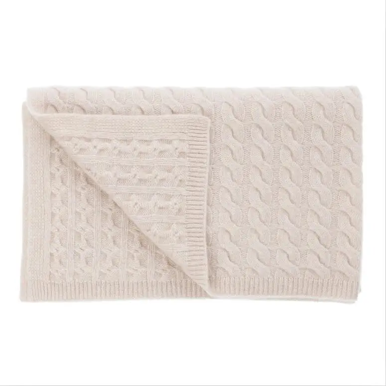 Wholesale Custom Cashmere Blankets Wool Merino Luxury Throw Blanket