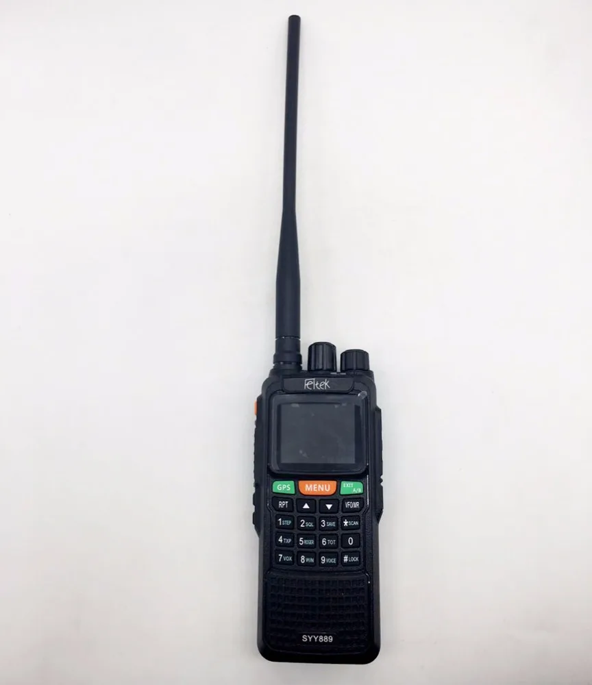 SYY889 Factory direct sale keyboard walkie talkie with recyclable bag FM radio GPS location measuring short interphone