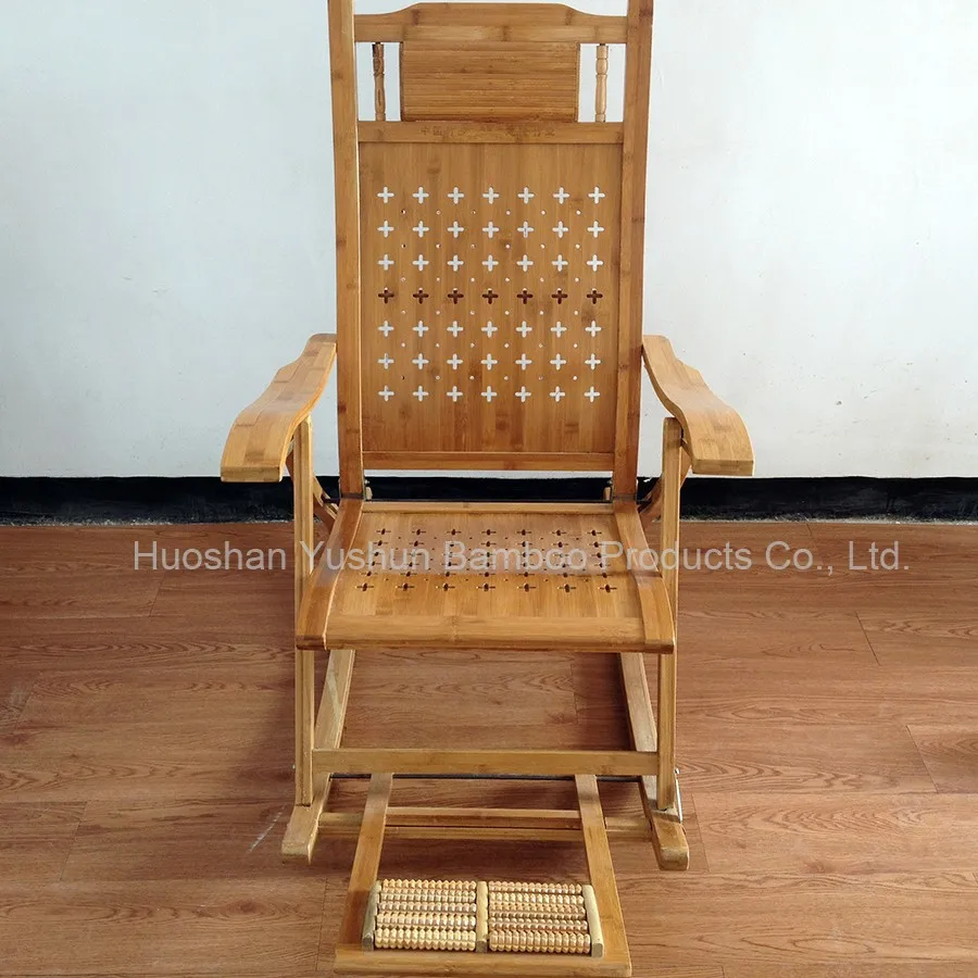
High quality foldable bamboo rocking chair 