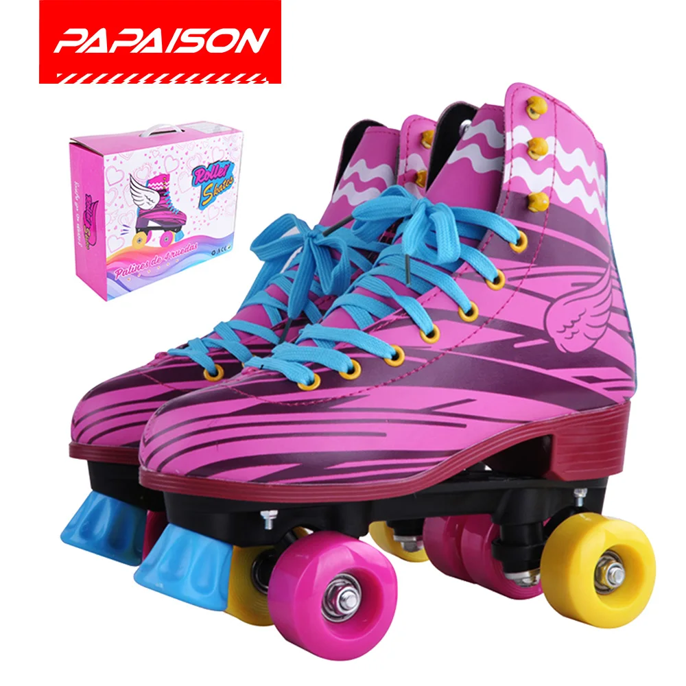 

PVC wheels Soy luna Quad roller skates girls women patines 4 ruedas