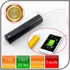 High Power Mini Led Rechargeable Torch Flashlight USB Light Power Bank