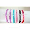 Beautiful and colorful printed safe for children thin silicone bracelet for kids
