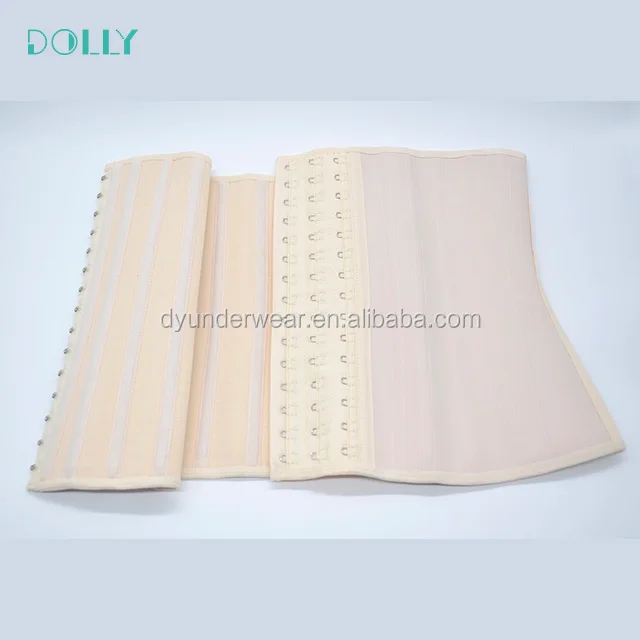 
25 Steel Boned Girdles Corset Waist Trainer Plus Size Latex Body Shaper Colombian Waist Cincher Trainer 