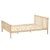 4FT6 Double Bed in Natural Finished Solid Pine Wooden Frame Bedroom | Perfect for Adults, Teenagers | Fits 135 x 190cm Mattress