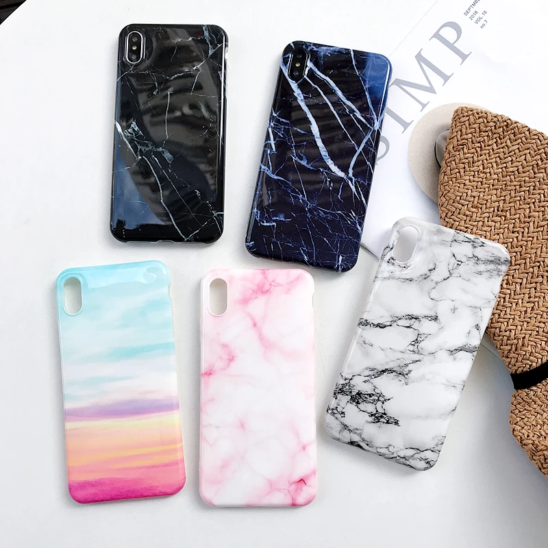 

2019 New Arrivals Unique Designs TPU Marble Cell Phone Case For iPhone 7