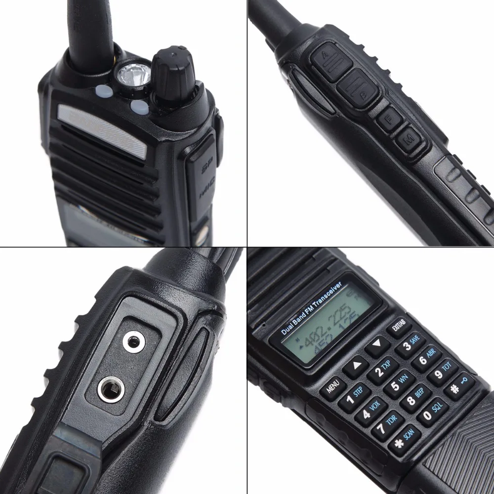 BaoFeng UV-82 High Power Dual Band (VHF/UHF) Analog Portable 8 Watt Two-Way Radio Long Range Walkie Talkie WITH 3800 mah BATTERY