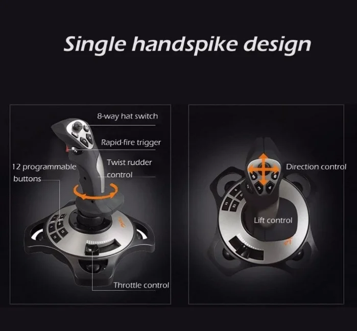 Pxn2113pro Wired Flight Joystick Flying Game Simulator Joysticks Pc