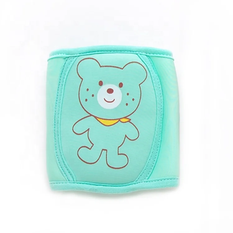 

Color cartoon adjustable breathable safety baby crawl knee pad, Green, pink, rose, yellow