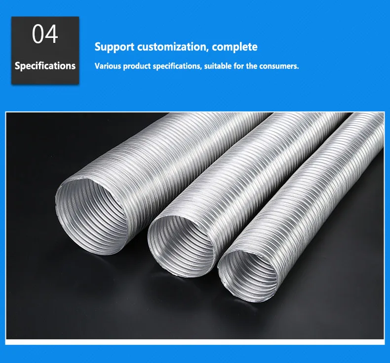 Aluminum Flexible Heat Resistant Air Duct Buy Air Conditioner Flexible Duct,Round Heating Duct