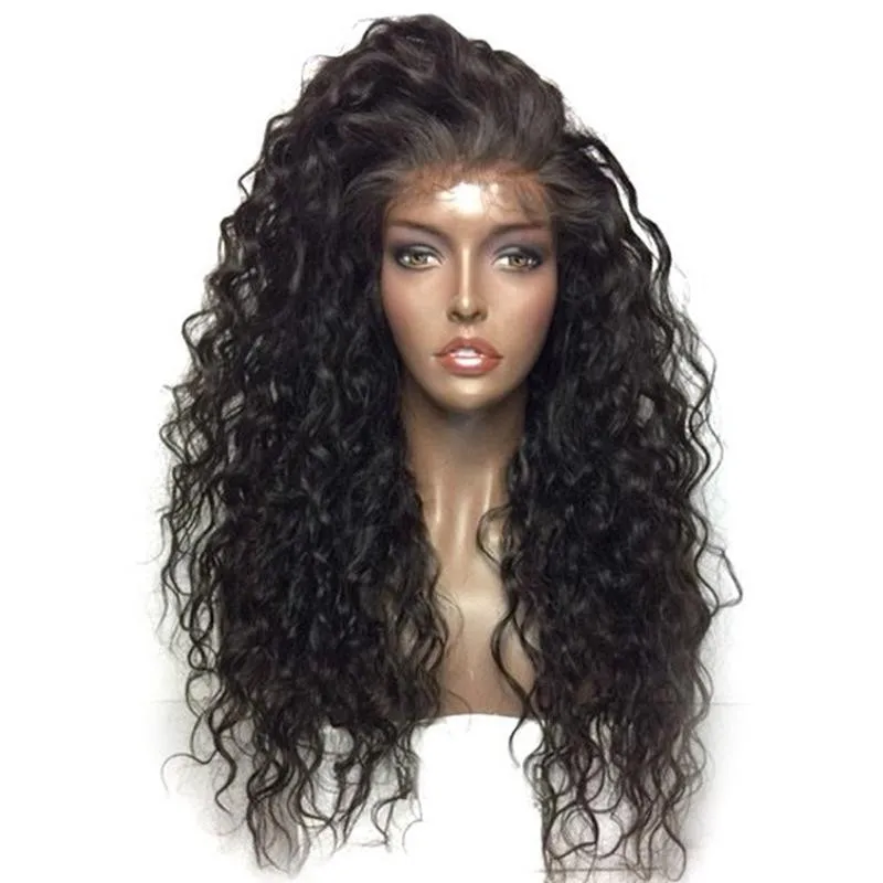 

8-32 inches beautiful style Amazon Hot Seller Virgin India human hair 30 inch curl lace front wig