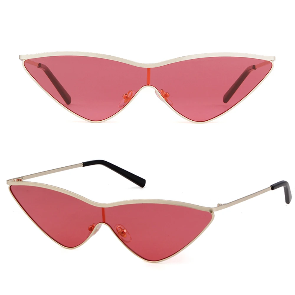 

ADE WU STY11257N one piece vintage cat eye red lenses sunglasses