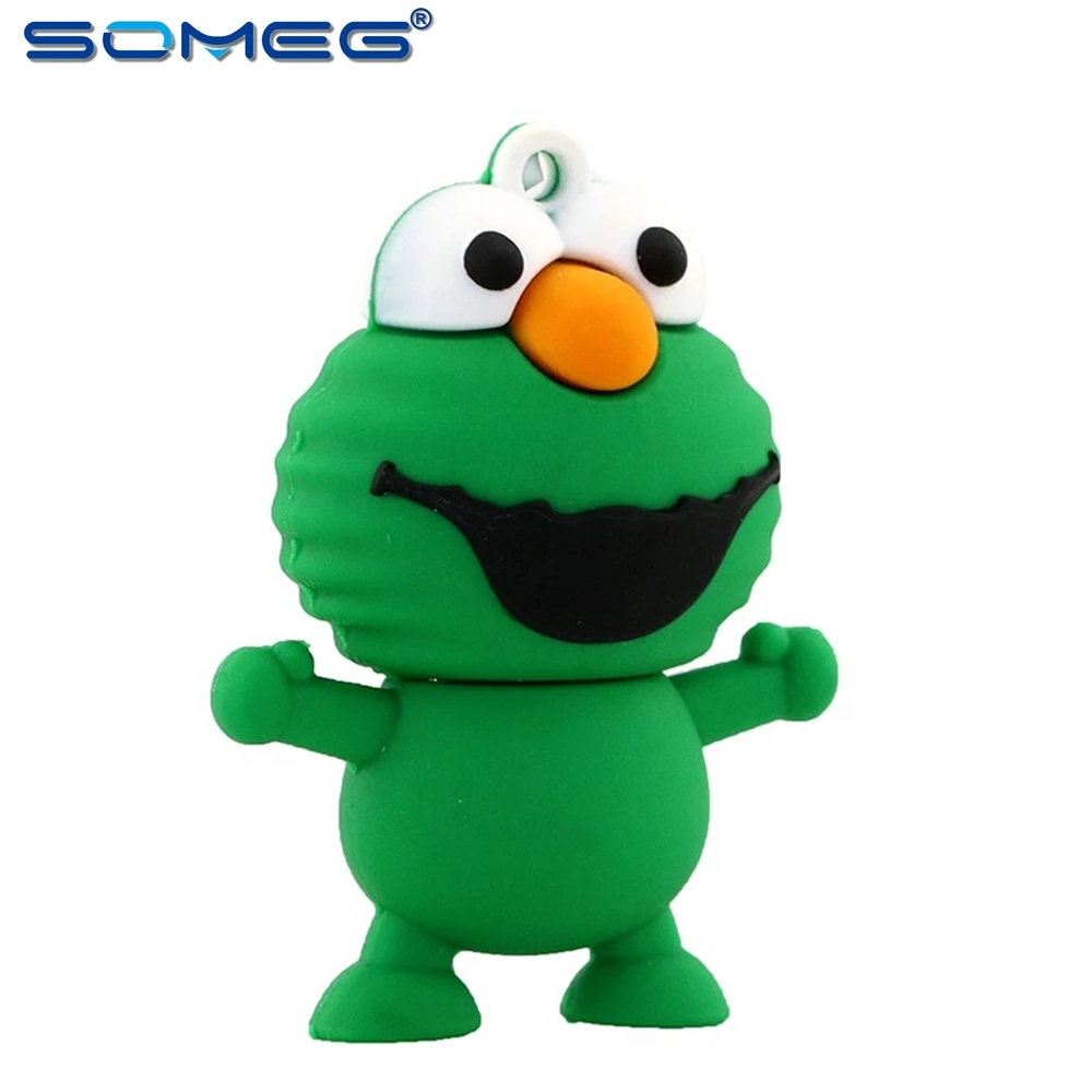 

USB Flash Cartoon Mini Sesame Street Pen Drive 4GB 8GB 16GB 32GB 64GB 128GB Memory Stick Real Capacity Pendrive Gifts