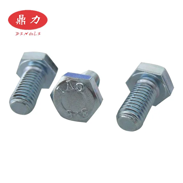 
Galvanized/Hot Dip Galvanized 4.8/6.8/8.8/10.9 Hex Head Bolt DIN933/DIN 931 
