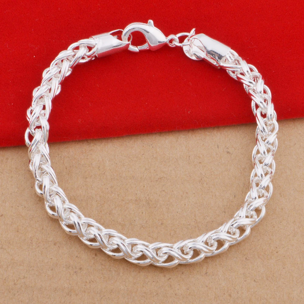 

Hainon factory oem 925 mexican silver Bracelet 8mm  Trade jewelry men wholesale