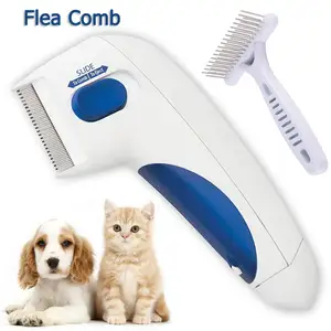 Image of Drop shipping head nit flea removal electric comb v-comb lice for dog pets