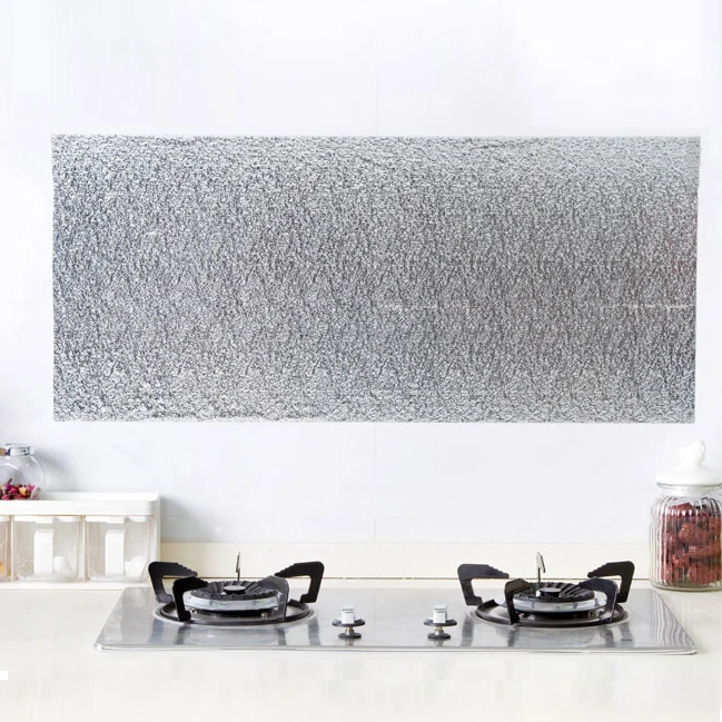 
DIY Oil Proof Kitchen Wall Sticker Removable Water Proof Decoration Stickers 