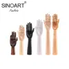 Different Size Art Hand Model Movable Drawing Wooden Manikin Hand Display Stand