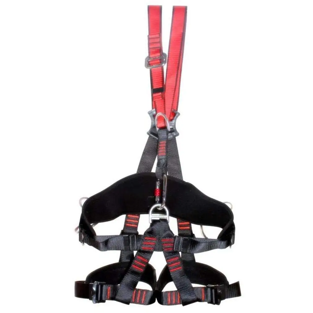 OUTDOOR ROCK CLIMBING MOUNTAINEERING AERIAL WORK SAFETY SHOULDER STRAP HARNESS S 