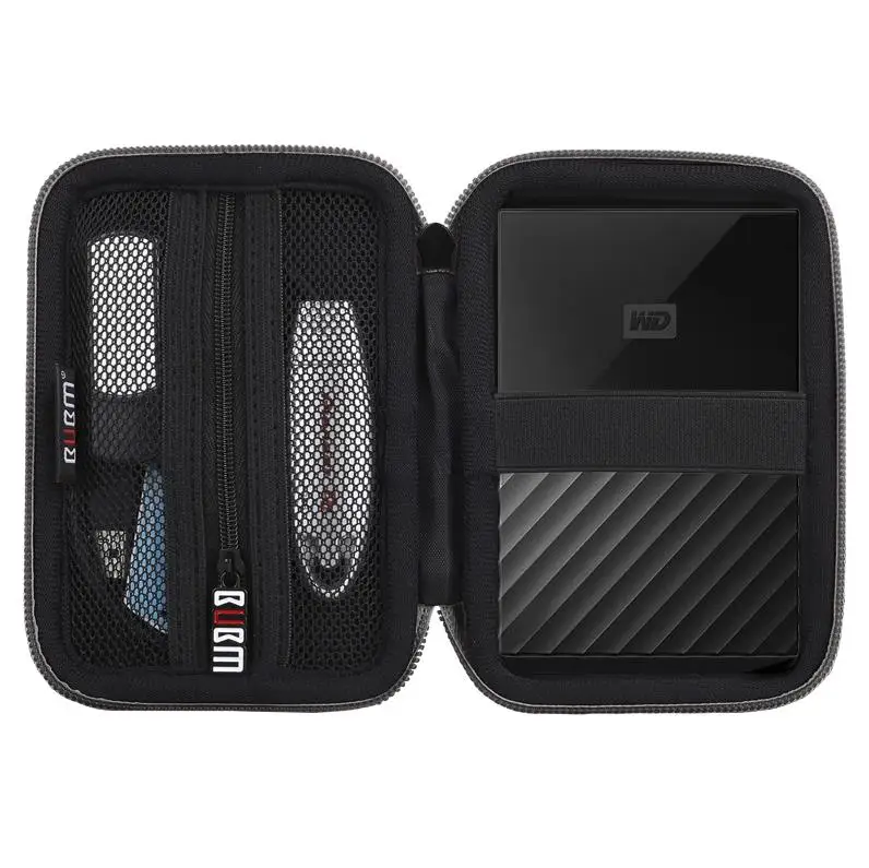 

EVA hard disk bag drive protection case, Black;blue;purple