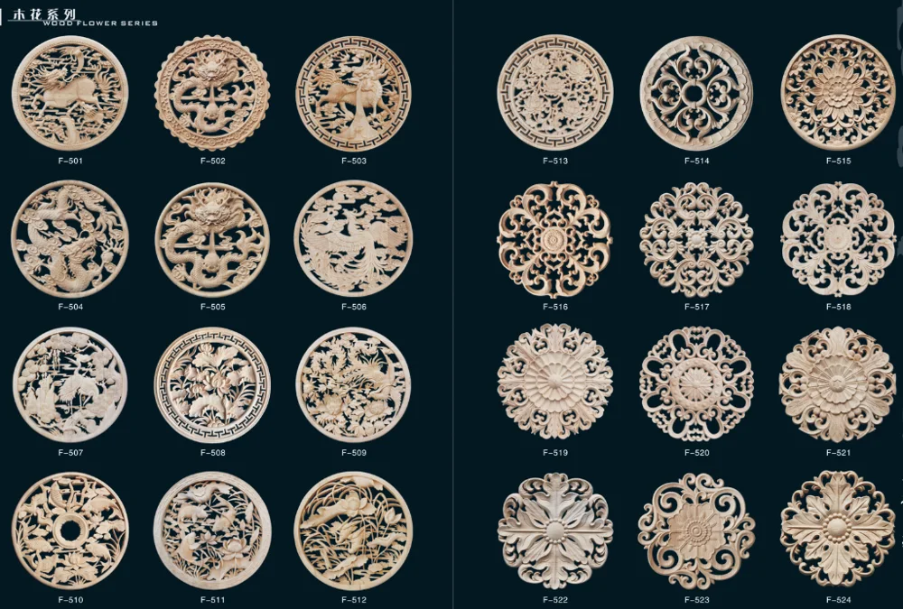 wood decorative furniture onlays