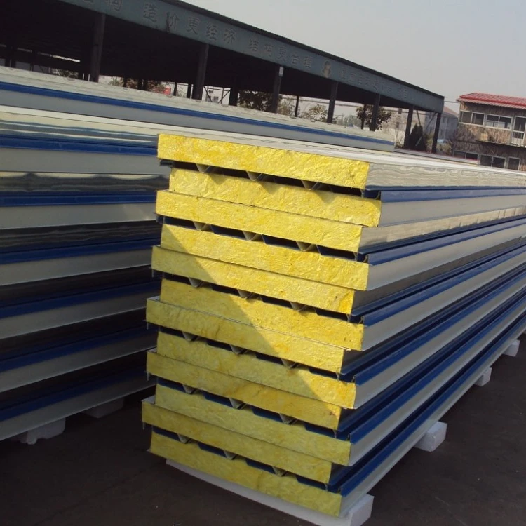 
fireproof glass wool sandwich wall panel for factory/warehouse/pultry 