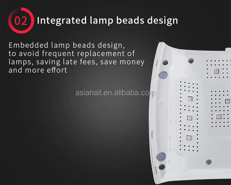 Asianail Red Light 2020 Widely use lamp competitive price 405 + 365nm 48w uv led nail lamp