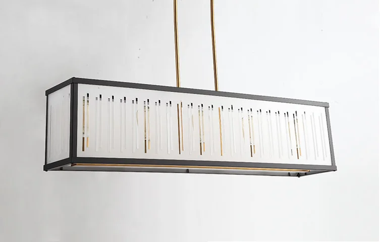 
Modern Iron Copper Acrylic Decorative Pendent Lamp Living Room 