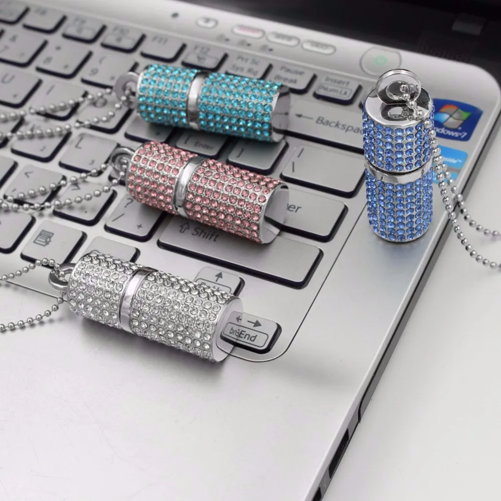 Multifunction Jewelry Diamond 16gb Usb2.0 Pen Drive - ANKUX.COM