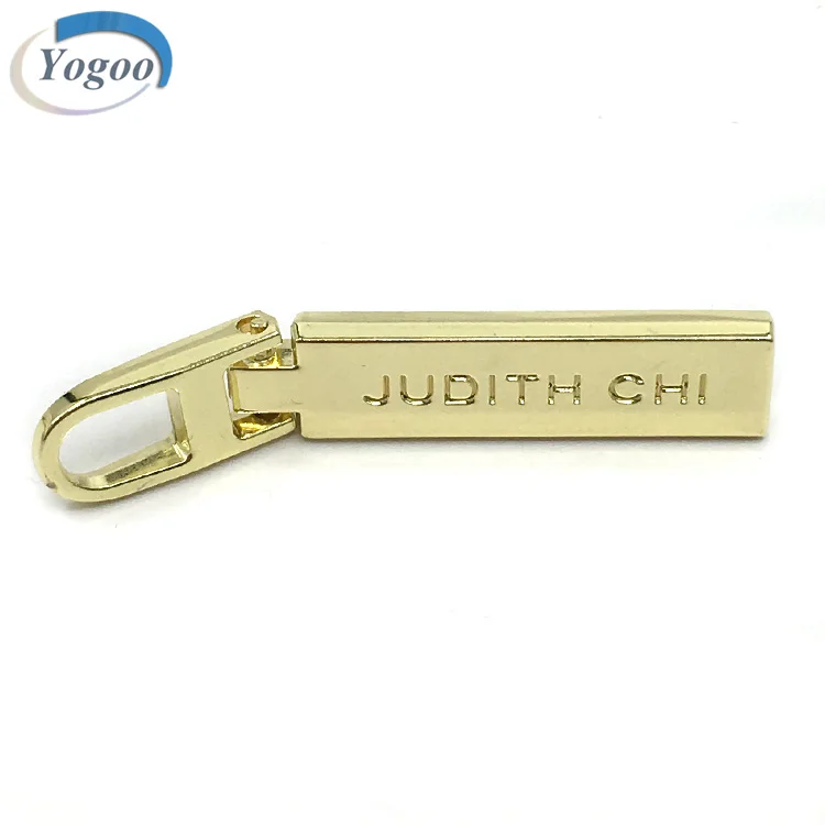 Wholesale Hardware pull head electrophoresis hanging plating rolling  plating clothing metal zipper head factory direct sales From m.