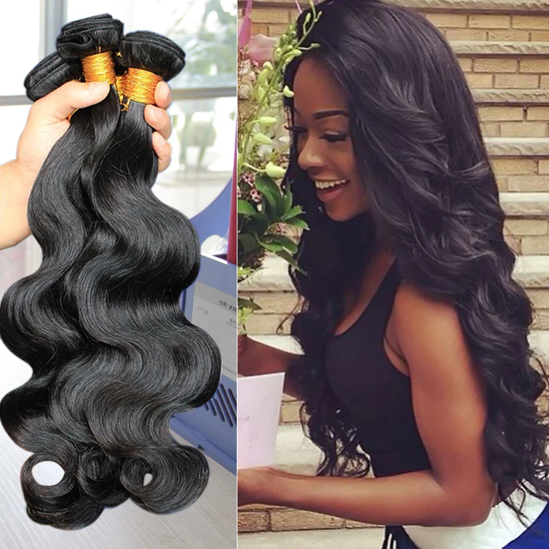 Queen Hair Brazilian Body Wave Wet And Wavy Weave