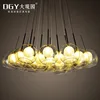 modern living room 7 10 15 lights beads round clear glass ball lamp shade bubble chandeliers lamp