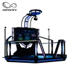 Future technology 9d vr walking platform game virtual reality vr space freely shooting gaming machine with VR glasses