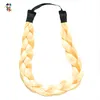 Natural Blonde Girls Twist Plait Hoop Braid Synthetic Hair Pieces HPC-0160