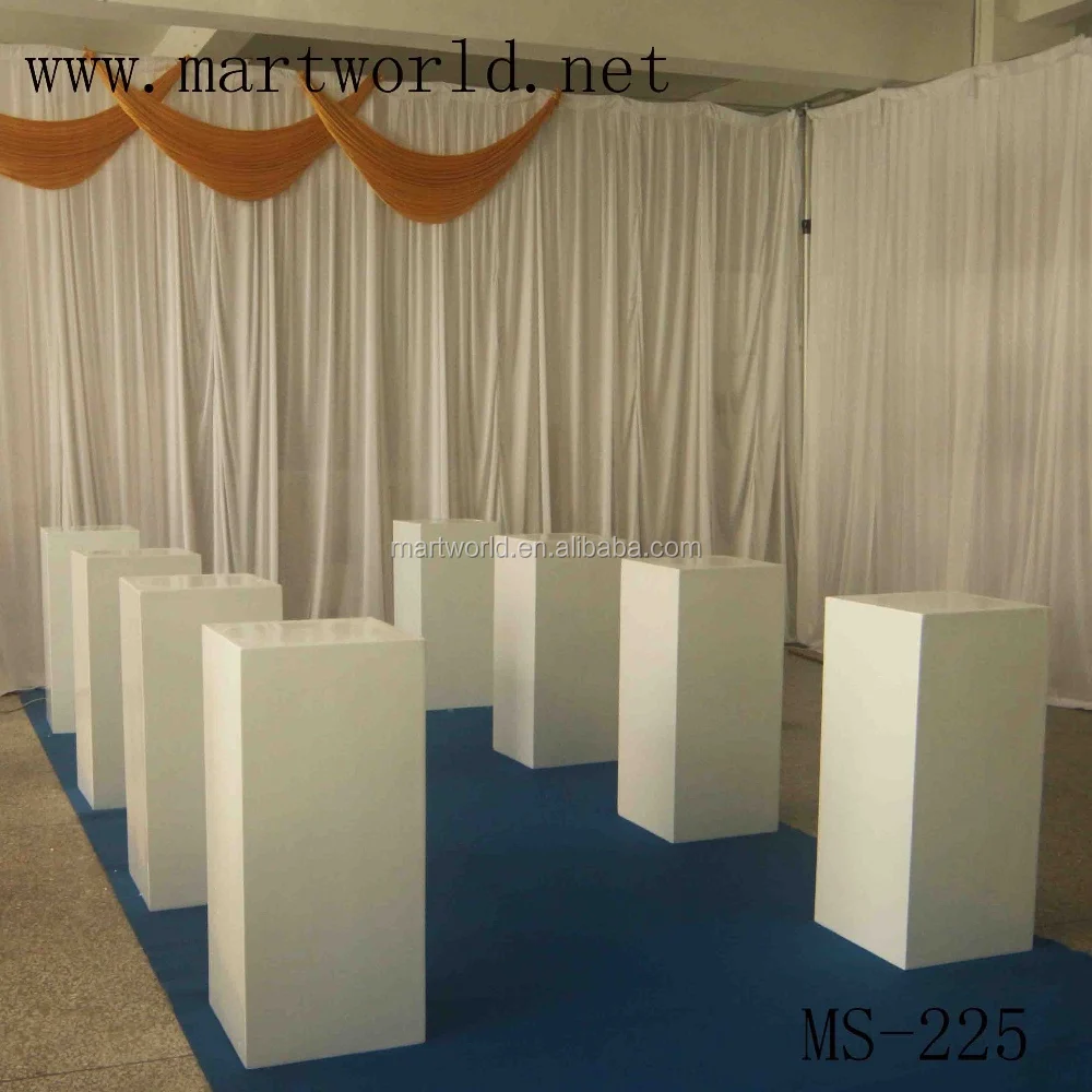 Hot White Square Wedding Pillar Wedding Decoration With Pillar Column