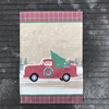 Personalized Truck Tree Christmas Garden Flags